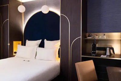 Un ou plusieurs lits dans un hébergement de l'établissement Best Western Plus Bretagne Montparnasse