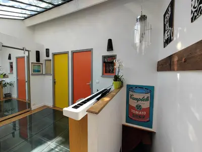 Plan de l'établissement Atelier d'artiste - Loft with garden center of Paris