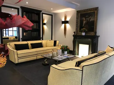 Coin salon dans l'établissement Hôtel George Washington