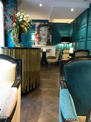 Coin salon dans l'établissement Hôtel George Washington