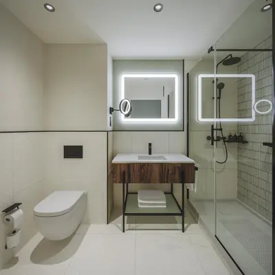 Salle de bains dans l'établissement Le Méridien Paris Arc De Triomphe