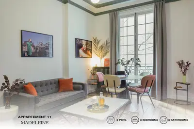 Coin salon dans l'établissement Beauquartier - Madeleine