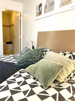 Un ou plusieurs lits dans un hébergement de l'établissement le Penthouse Picquart