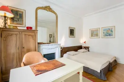 Un ou plusieurs lits dans un hébergement de l'établissement Charming bedroom