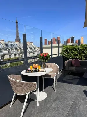 Balcon ou terrasse dans l'établissement Rayz Eiffel