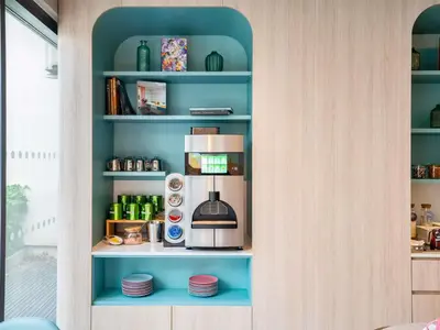 Cuisine ou kitchenette dans l'établissement ibis Styles Paris Porte d'Orléans