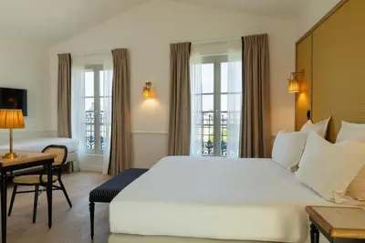 Un ou plusieurs lits dans un hébergement de l'établissement Hotel Observatoire Luxembourg