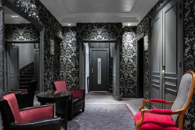Coin salon dans l'établissement Hôtel Regent's Garden - Astotel