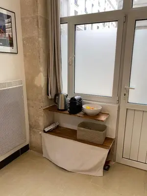 Un ou plusieurs lits dans un hébergement de l'établissement Large and unique souplex 60sqm, well located