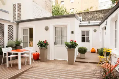 Terrasse ou espace extérieur de l'établissement Hotel Duette Paris