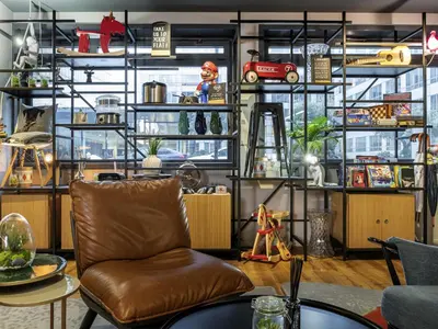 Coin salon dans l'établissement Aparthotel Adagio Paris Bercy Village