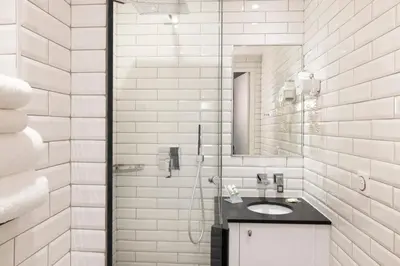 Salle de bains dans l'établissement Pavillon Monceau by Happyculture