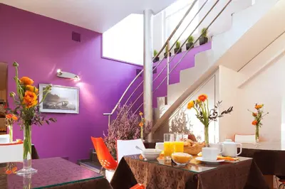 Coin salon dans l'établissement Le Hameau de Passy