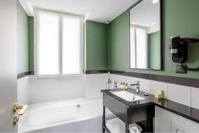 Salle de bains dans l'établissement Hotel Bridget