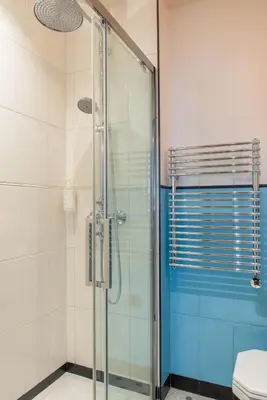 Salle de bains dans l'établissement Hotel Terminus Lyon