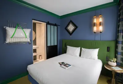 Un ou plusieurs lits dans un hébergement de l'établissement ibis Styles Paris Nation Cours de Vincennes