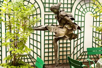 Jardin de l'établissement La Perle Saint Germain des Prés