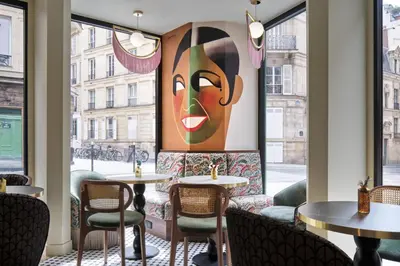 Restaurant ou autre lieu de restauration dans l'établissement Hôtel Joséphine by Happyculture