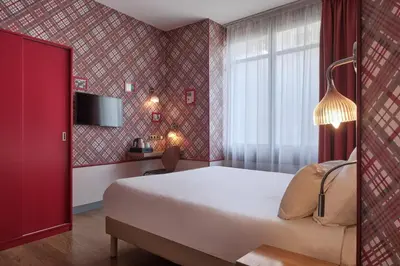 Un ou plusieurs lits dans un hébergement de l'établissement Hotel Boris V. by Happyculture