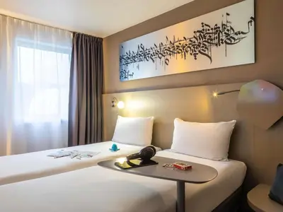 Un ou plusieurs lits dans un hébergement de l'établissement ibis Styles Paris Bercy