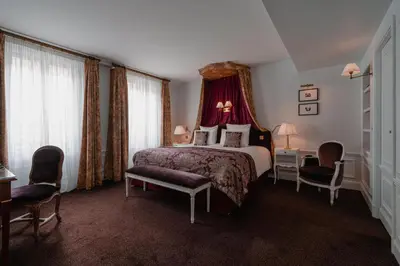 Un ou plusieurs lits dans un hébergement de l'établissement Hôtel De Buci