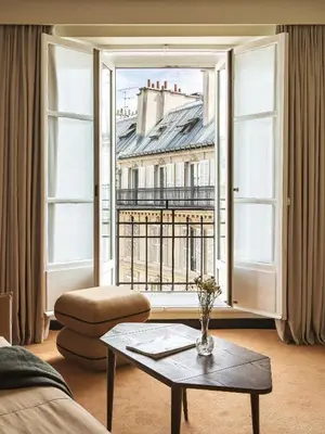 Coin salon dans l'établissement Hotel Rochechouart, Orso Hotels, a Member of Design Hotels