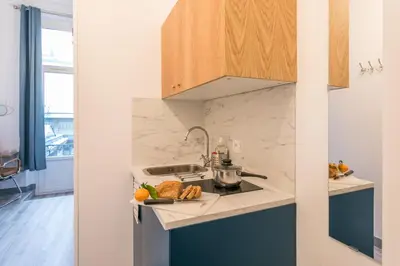 Cuisine ou kitchenette dans l'établissement WS Marais - République