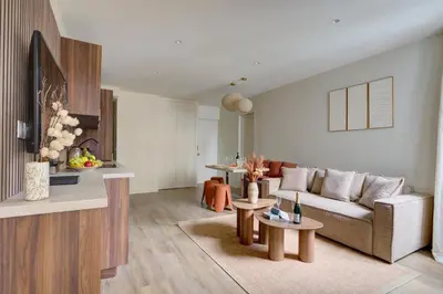 Coin salon dans l'établissement 201 Suite Anne - Superbe appartement