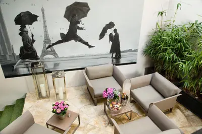 Coin salon dans l'établissement Hotel & Spa de Latour Maubourg
