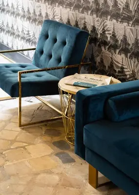 Coin salon dans l'établissement Résidence & Spa Le Prince Régent