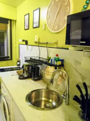 Cuisine ou kitchenette dans l'établissement Au pied de la tour Eiffel Trocadéro