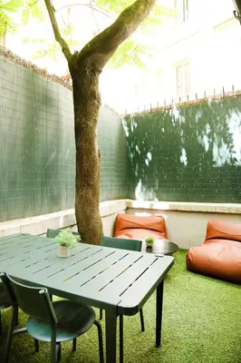 Jardin de l'établissement Five Boutique Hotel Paris Quartier Latin