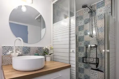Salle de bains dans l'établissement Duplex Atypique Paris 13 Station F Bercy