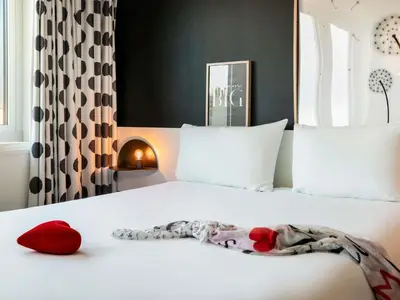 Un ou plusieurs lits dans un hébergement de l'établissement ibis Styles Paris Gare de l'Est Château Landon