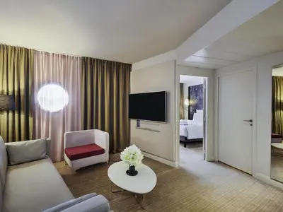 Télévision ou salle de divertissement dans l'établissement Mercure Paris La Défense
