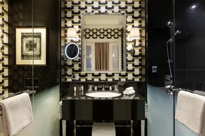 Salle de bains dans l'établissement Hôtel Keppler