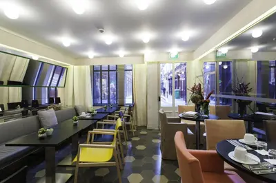 Coin salon dans l'établissement Hotel Saint Dominique