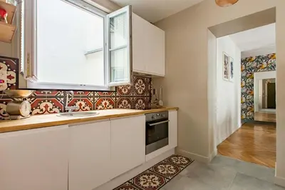 Cuisine ou kitchenette dans l'établissement Veeve - Jazzy Blues by Châtelet