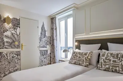 Un ou plusieurs lits dans un hébergement de l'établissement Posy Hotel by Happyculture