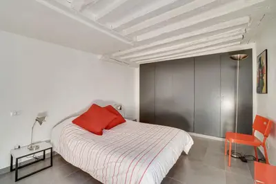 Un ou plusieurs lits dans un hébergement de l'établissement Saint Germain dès Pres Paris VI° - Unit 003
