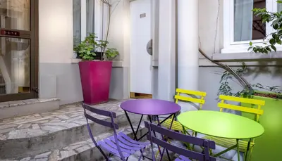 Terrasse ou espace extérieur de l'établissement Hôtel Marais de Launay