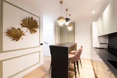 Cuisine ou kitchenette dans l'établissement Beaubois