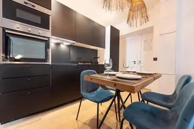 Cuisine ou kitchenette dans l'établissement Arigato