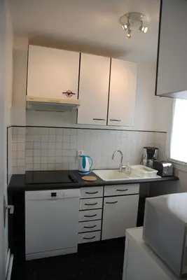 Cuisine ou kitchenette dans l'établissement Appartements Paris Boulogne