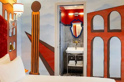Salle de bains dans l'établissement Hôtel Le Magnifique Ex Hôtel Le M