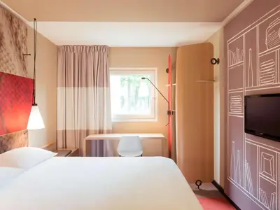 Un ou plusieurs lits dans un hébergement de l'établissement ibis Paris Gare du Nord La Fayette