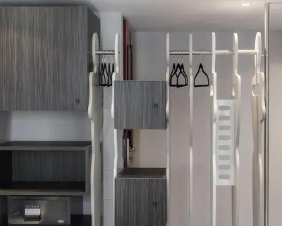 Cuisine ou kitchenette dans l'établissement Hôtel Du Vieux Saule