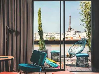 Coin salon dans l'établissement Novotel Paris Vaugirard Montparnasse