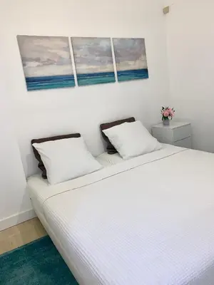 Un ou plusieurs lits dans un hébergement de l'établissement Cozy Malakoff Studio - Near Paris