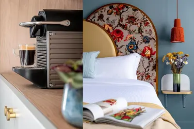 Un ou plusieurs lits dans un hébergement de l'établissement Hôtel Léopold - Orso Hotels